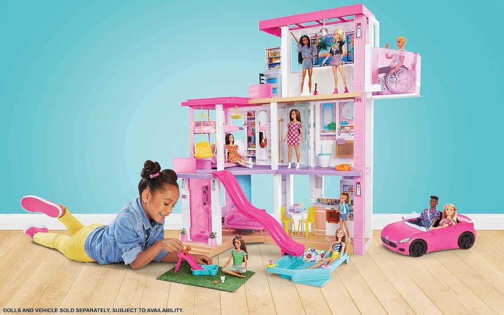 Къща за кукли Barbie Dreamhouse 114 см Къща на мечтите с пързалка