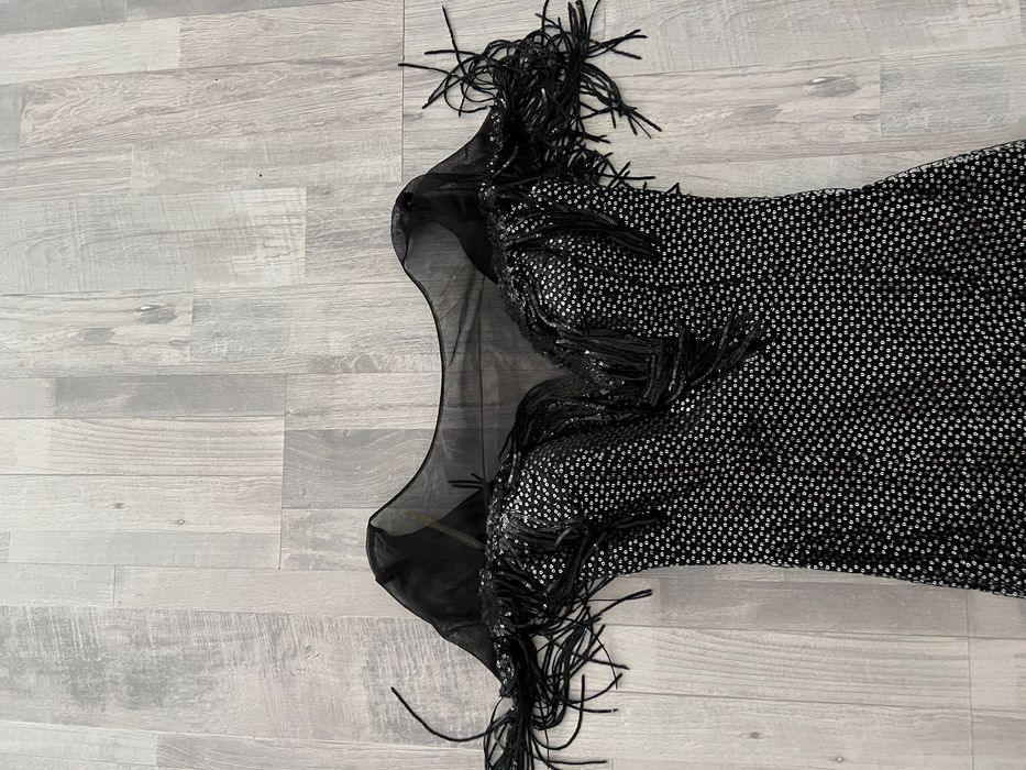 Официална рокля с ресни