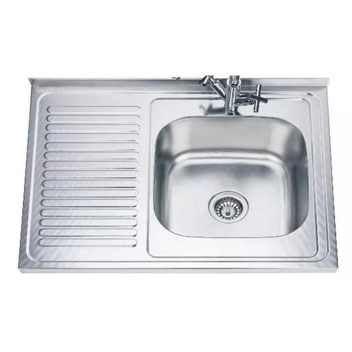 Chiuveta bucatarie Freddo SN8001S, montaj pe masca, cuva pe stanga,