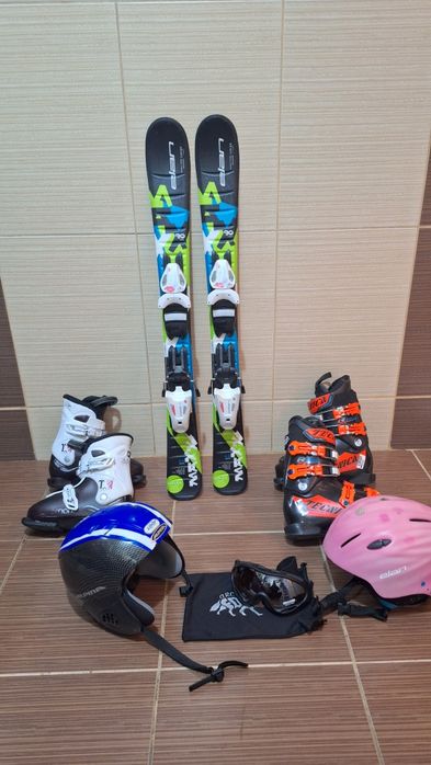 Set schiuri 90 cm-clapari - casca,bete ski