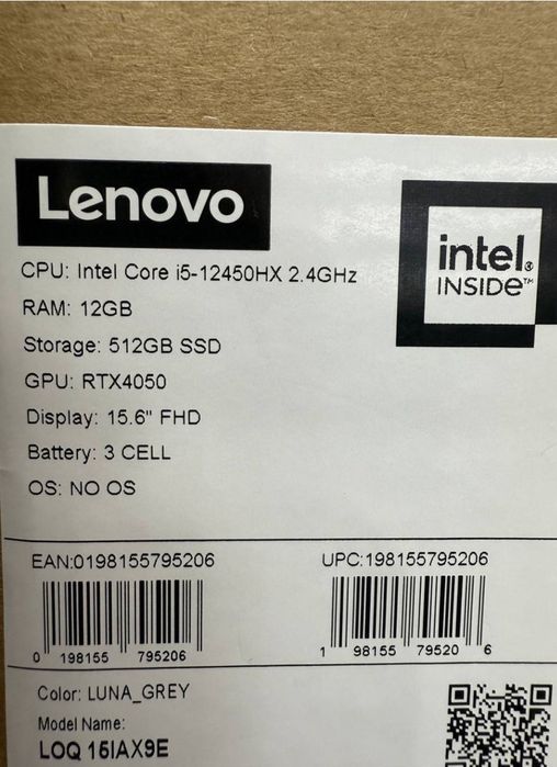 Lenovo loq 15 срочно