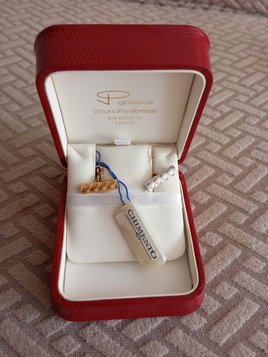 Луксозни златни копчета за ръкавели Chimento 18K (Проба 750) – Оригинални, с кутия