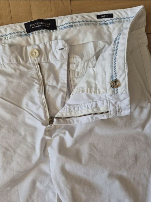 Pantaloni chino Scotch & Soda, Bumbac organic, Mott, Slim Fit, Bărbați - 33/34