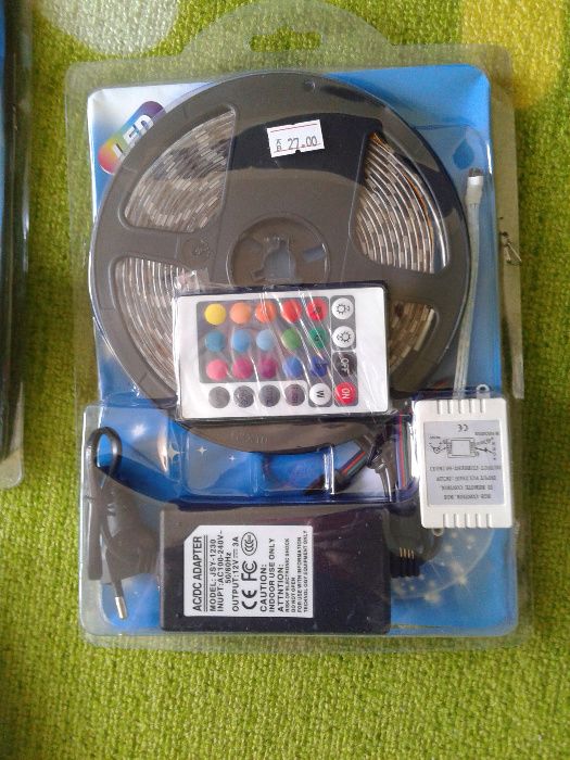 Намалено от 27 лв-Лед осветление RGB 5050 LED лента Лед лента 5м Диоди