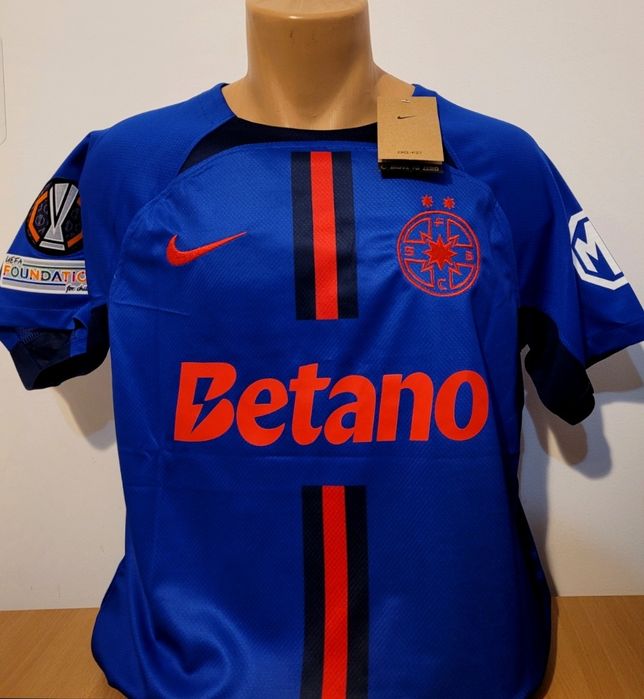 Tricou Birligea Fcsb Model Europa League cu patchuri catifelate fotbal