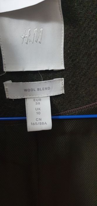 Palton kaki scurt cu cordon