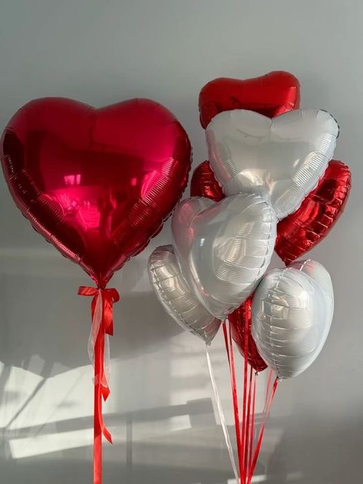 Шары сердце фольгированные