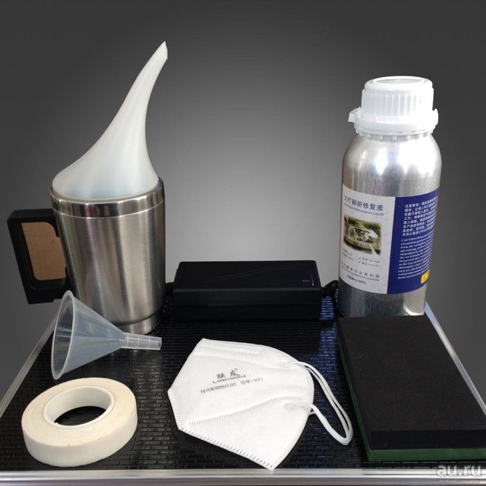 Набор для химической полировки фар паром (Лаборатория прозрачных фар ...