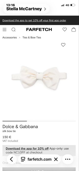 Dolce&Gabbana оригинална папионка