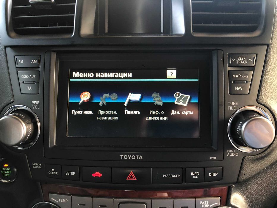 Карта для навигации TOYOTA/LEXUS