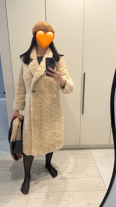 Эко шуба светлая