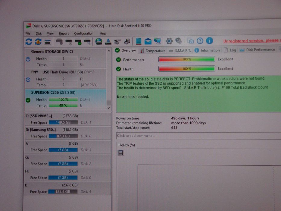 SSD Valuetech Supersonic 256GB sata 2.5" HDD laptop / calculator
