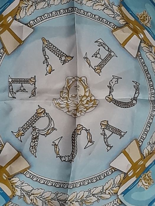 Esarfa   de LUX ' Versace- Dylan Turquoise  100%  matase