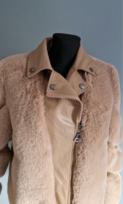 Geaca biker de blana