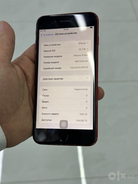 Iphone 8 plus 256 gb