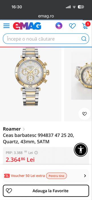 Ceas ROAMER elvetian safir quart