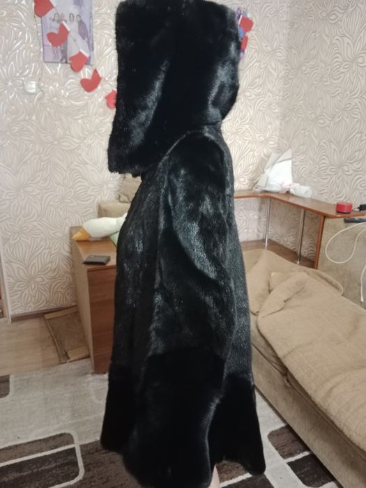 Шуба норковая черный бриллиант.