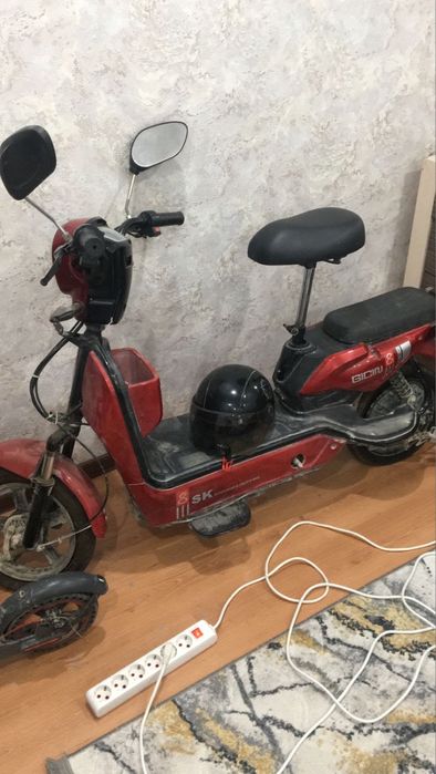 Электро Мопед красный