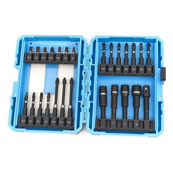 Комплект битове и накрайници за отвертки hbm 26 части