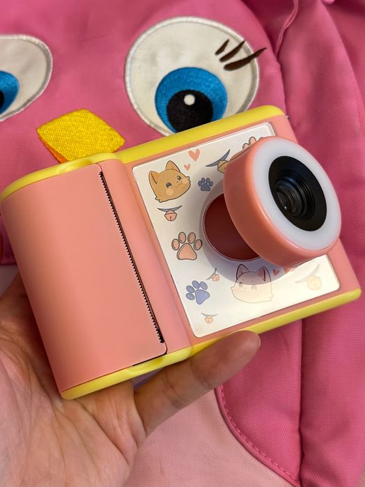 Aparat foto copii cu printare, Roz sau Albastru