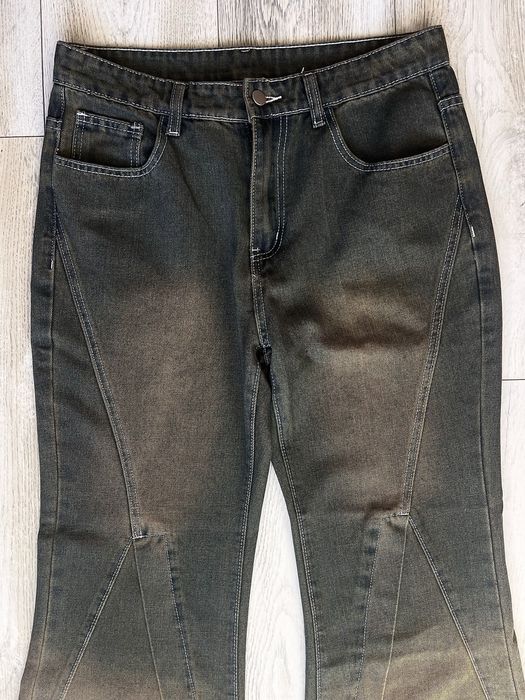 Blugi bărbătești 2025 – Arămiu degradé – Largi jos – NOI, NEPURTAȚI