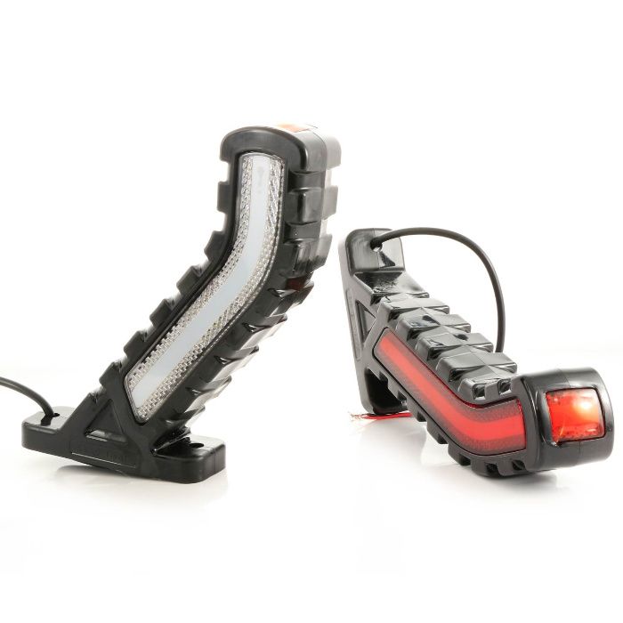 1 бр. ЛЕД LED неон габарити рогчета   червено/ бяло/ жълто , 24V