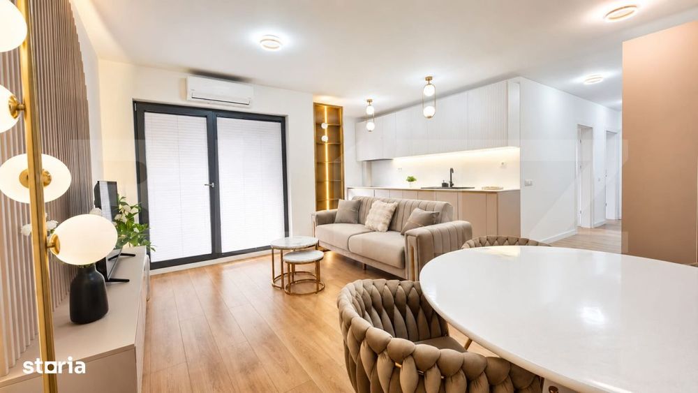 Apartament modern cu 3 camere, 65 mp, parcare subterana, Calea Moldove