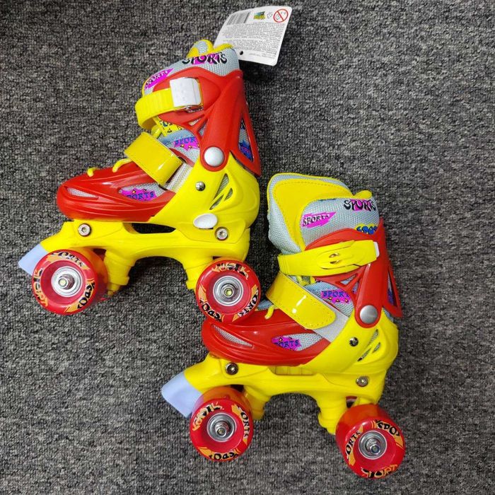 Ролики детские квады размеры 27-31 раздвижные Доставка