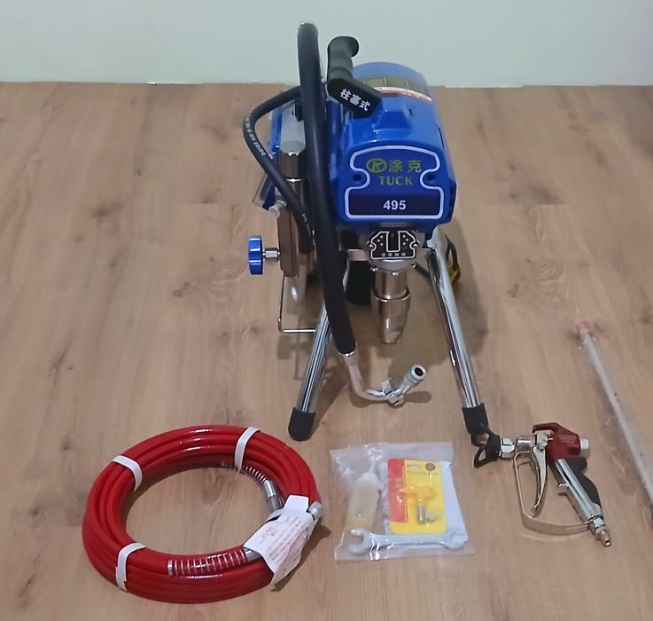 Покраска стена и потолков безвоздушный безвоздушка побелька компрессор