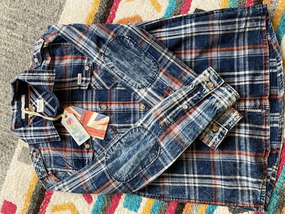 Camasa Pepe Jeans 7-8 ani fete / baieti aspect prespalat