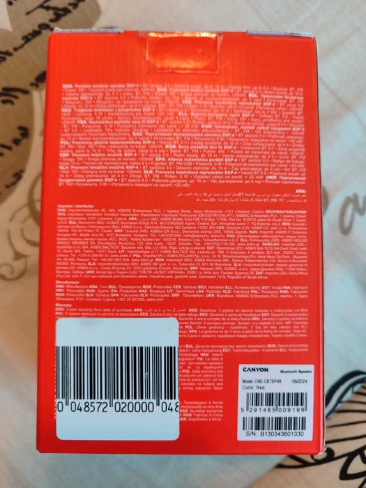 Комплект Преносима колонка Canyon BSP4  и безжични слушалки RedmiBuds6