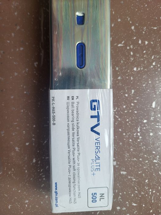 Glisiera cu bile 500mm extensie totala, amortizare GTV VERSALITE PLUS+