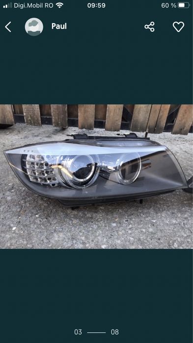 Vand far faruri xenon bmw e90/91 lci facelift