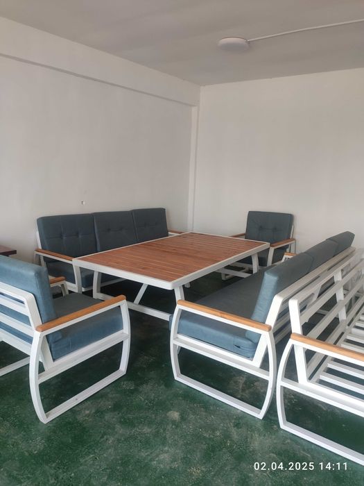 Садовый мебель. Стол, кресла 2шт., скамейки 2шт. loft mebel