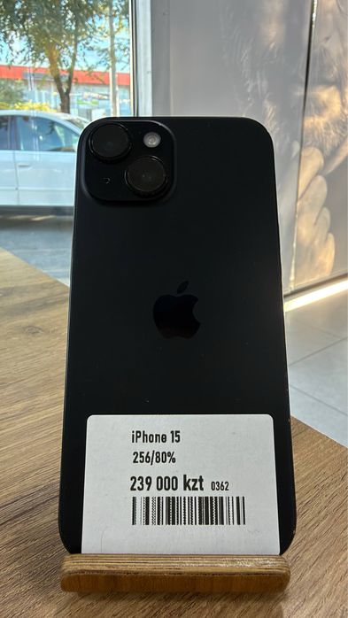 iPhone 15•256GB/80% Black Айфон 15•256Гб/80% Қара