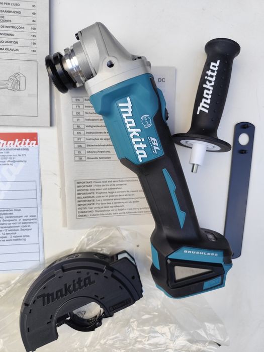 Нов безчетков акумулаторен ъглошлайф Макита Makita DGA506