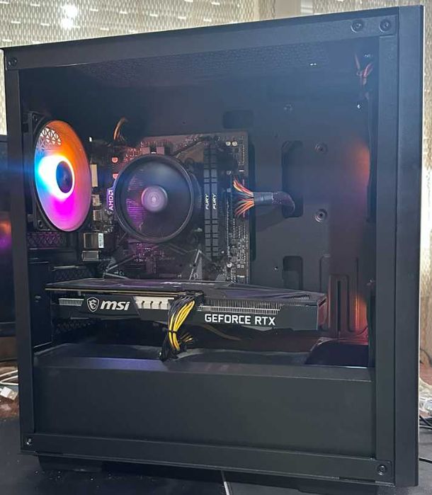 геймърски компютър RTX 3060 Ti Gaming PC / Ryzen 3600X / 16GB