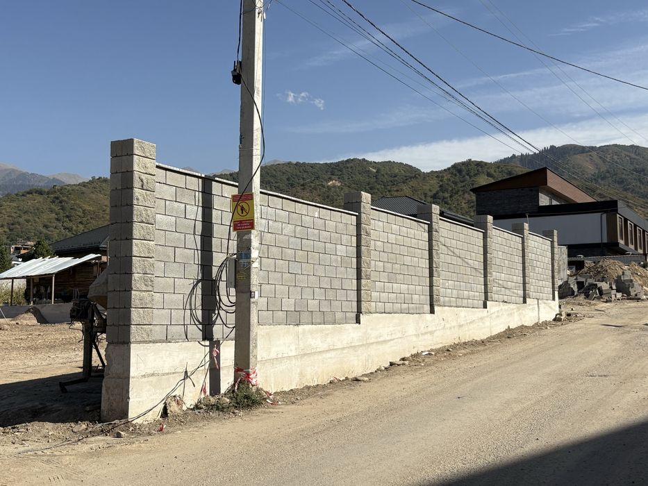 Кладка забора ( забор жасаймыз)