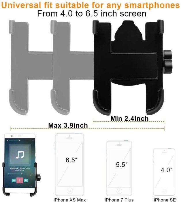 Алуминиева стойка за телефон, мотори, колела, мотопеди,  тротинетки