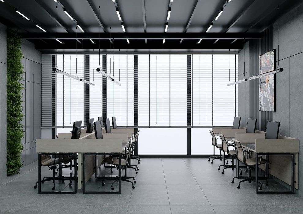 Аренда готовый офис с мебелью и техникой в Nestone, высокий етаж.