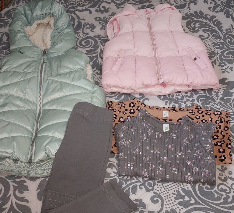 Штаны и кофточки, желетка (смотрите фото)