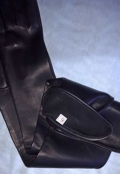 Manusi lungi piele 58-59 cm, piele nappa, marimea 6.5, 7, 7.5, 8
