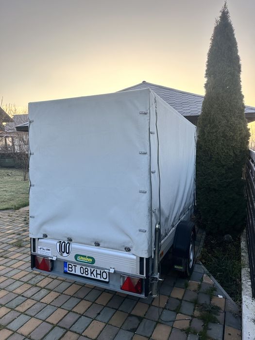 Remorca aluminiu UNSINN•1.3 t• sistem franare