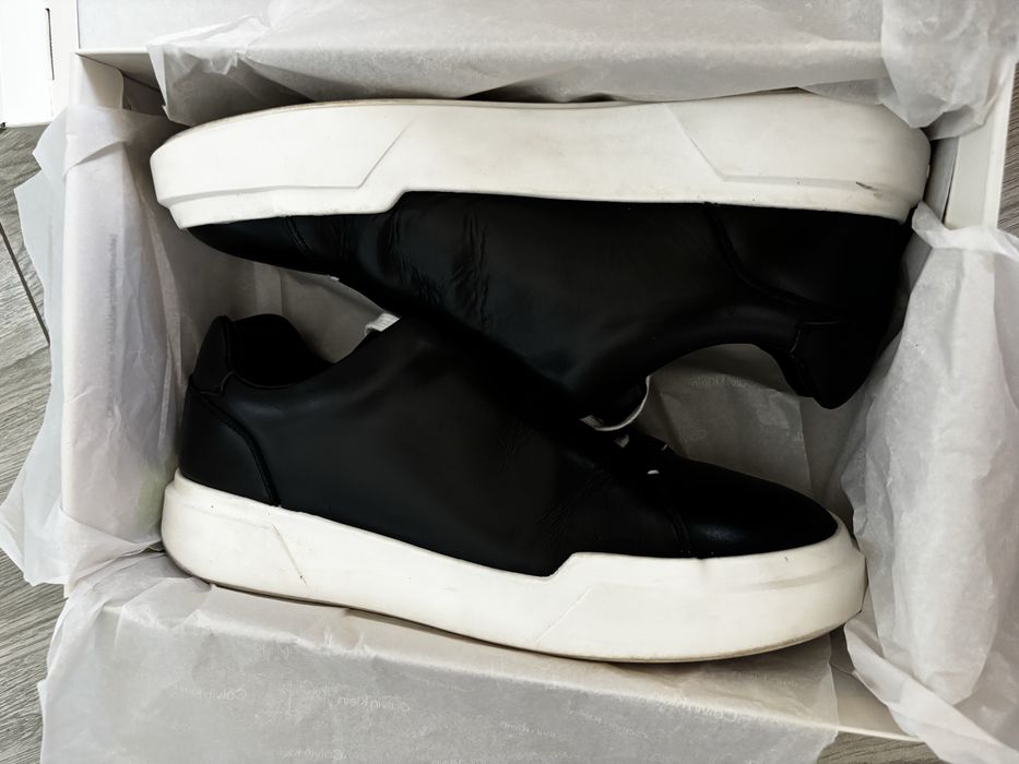 Adidasi Calvin Klein negri,talpa alba-marimea 45