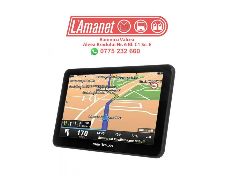 Navigatie GPS Camioane si Autoturisme Serioux Urban Pilot UPQ700 7" iGo Primo Stare Buna FullBox