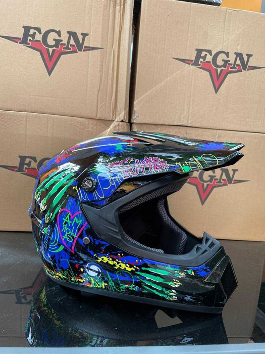 Casca Moto Enduro Cross ATV S M L XL Cagula Cadou