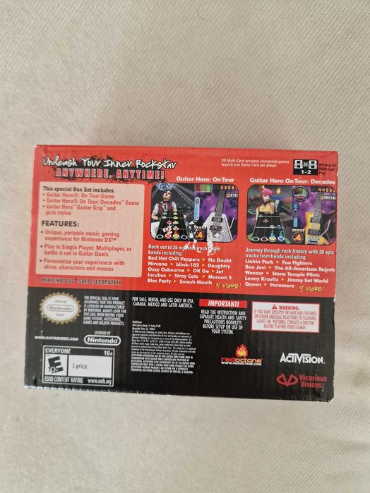 Guitar Hero Nintendo DS box set