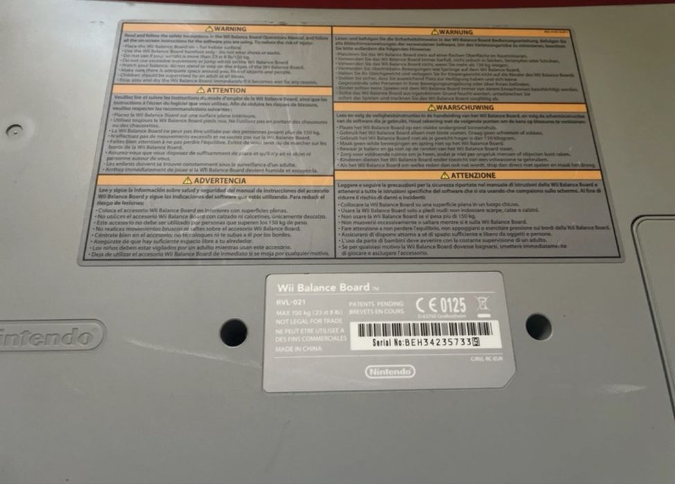 Placa fitness Wii (balance board)
