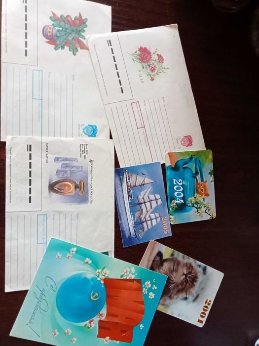 Открытки чистые, конверты советские, пластинки, аудиокассеты