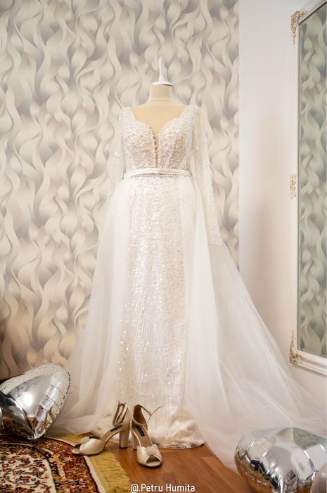 Rochie de mireasa, 2 în 1